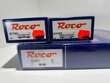 Roco H0 - 67703/67702/45951 - Modeltrein goederenwagonset