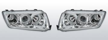 Koplampen Angel Eyes | geschikt voor Skoda Fabia I 1999-2008, Auto-onderdelen, Verzenden, Nieuw, Skoda