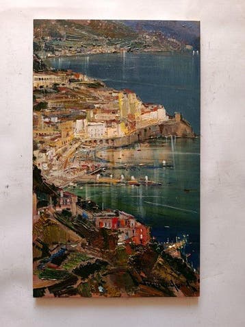 Vincenzo Aprile (1952) - Scorcio di Amalfi (Costiera