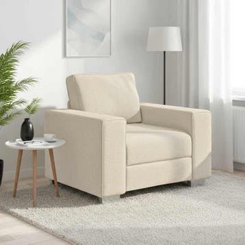 Sofa Beige 100cm | -41% Retour Deal | Sla je slag!, Huis en Inrichting, Verzenden, Minimalistisch, modern, 75 tot 100 cm, Zo goed als nieuw