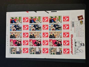 Belgique - Lot de Duostamps, principalement Tintin et Disney