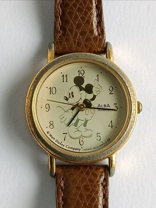 Seiko - Alba Mickey Mouse - Zonder minimumprijs - V515-6420, Handtassen en Accessoires, Horloges | Antiek