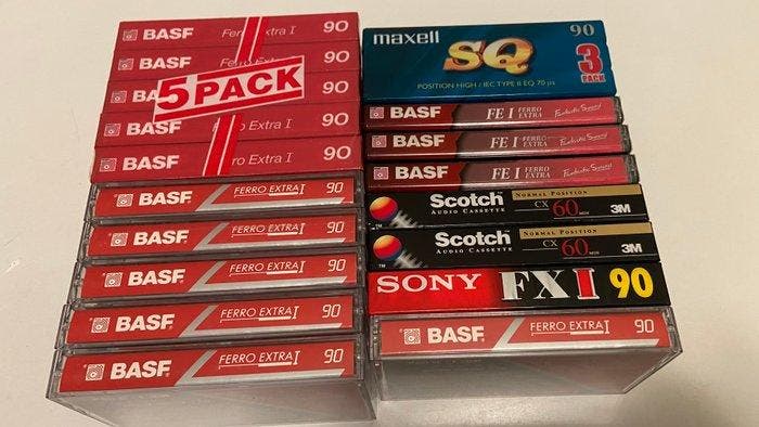 BASF / Sony / Maxell / Scotch - Divers modèles Cassette, Audio, Tv en Foto, Radio's