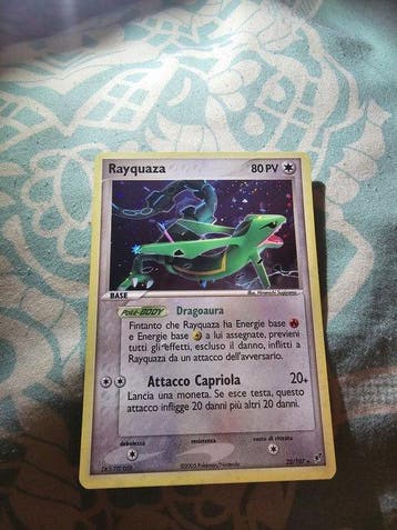 Pokémon Card - Rayquaza 22/107 Foil - EX - EX Delta Species