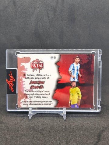 Leaf Leaf Metal Lionel Messi Neymar Jr Halloween Dual Auto, Nieuw