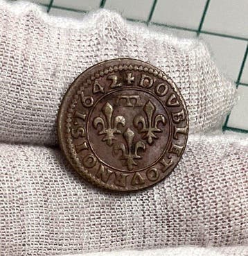 Vorstendom Dombes Double Tournois 1642 (Zonder minimumprijs)