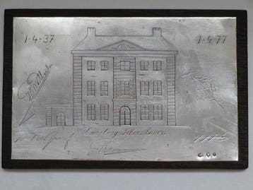 Decoratief ornament - Jubileumplaat Waarborg Schoonhoven