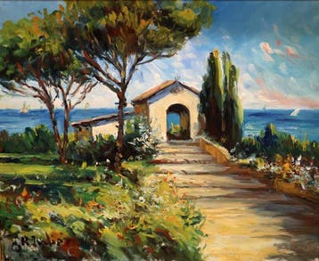 Ramón Julián (1930 – 2008) - Un rincón del mediterráneo - NO