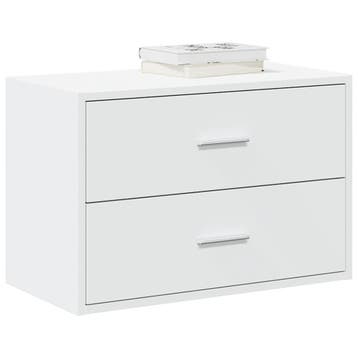 vidaXL Kast met 2 lades 60x31x40 cm bewerkt hout wit, Huis en Inrichting, Verzenden, Nieuw