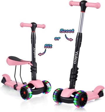 YOLEO 3-in-1 step met zitje voor kinderen, driewielige step, Verzenden, Nieuw