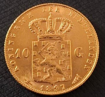 Nederland. Wilhelmina. 10 Gulden 1897
