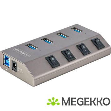 StarTech.com 4-Port Self-Powered USB-C Hub met Individuele, Verzenden, Nieuw