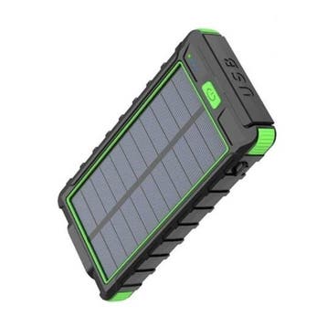 80.000mAh Solar Powerbank met 2 USB Poorten - Ingebouwde, Verzenden