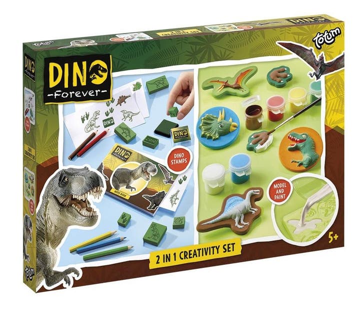 Dino 2- In 1 Stempelset, Hobby en Vrije tijd, Feestartikelen, Nieuw, Verzenden