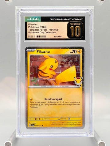 Pokémon Graded card - Pikachu (Cosmos Holo) - 2026 Pokémon, Nieuw
