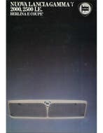 1981 LANCIA GAMMA BERLINA | COUPE BROCHURE DUITS