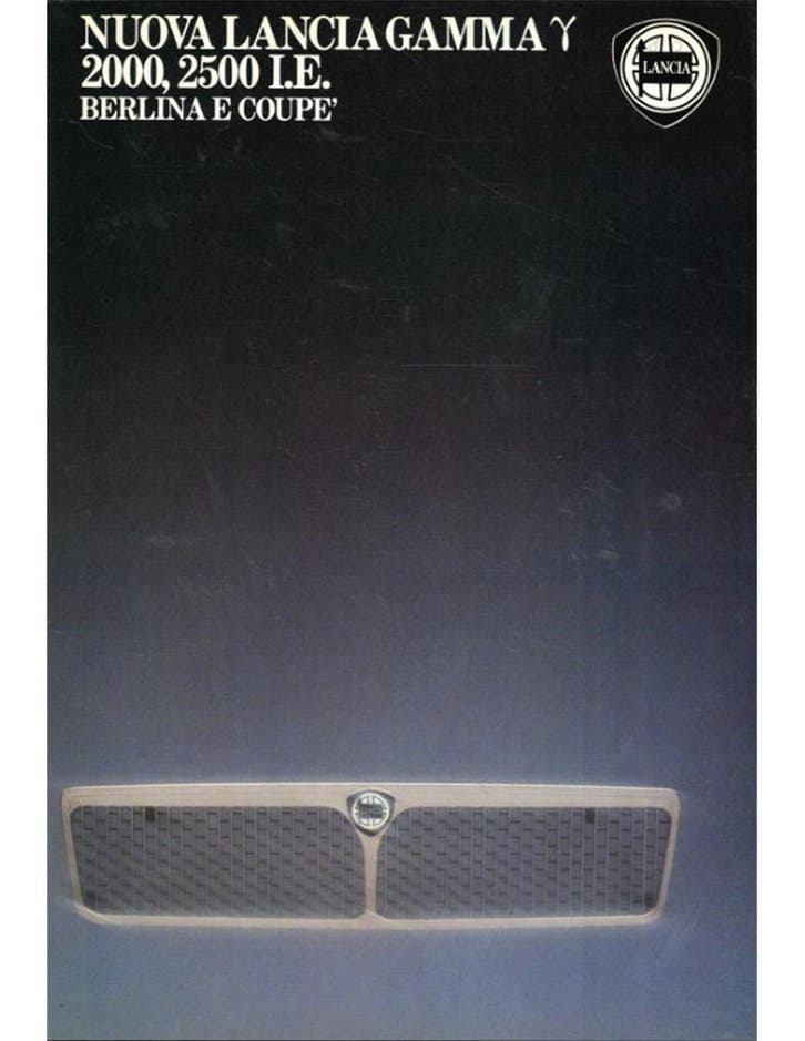 1981 LANCIA GAMMA BERLINA | COUPE BROCHURE DUITS, Livres, Autos | Brochures & Magazines