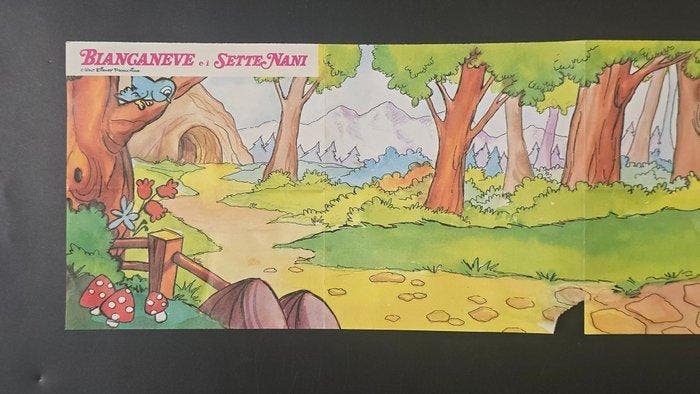 Poster Scenario  Biancaneve e i sette nani - 1 Plasteco, Verzamelen, Disney