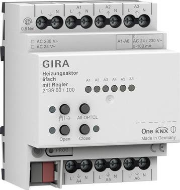 Gira One 6-Kanaals Verwarmingsactuator Met Controller -, Verzenden, Nieuw