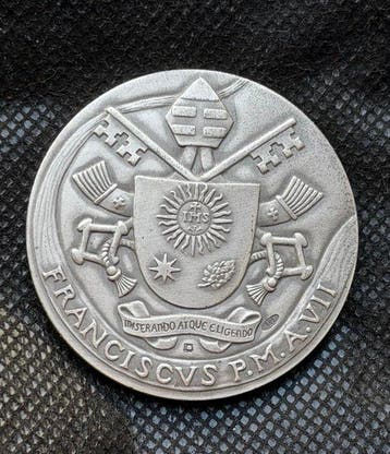 Paus Franciscus - Pontificiële medaille VIIe jaar 2019 - -