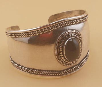 Zonder minimumprijs - Armband Zilver Onyx
