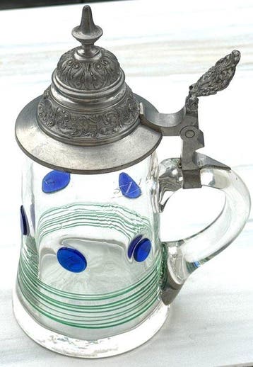 Poschinger - Im Stile von Koloman Moser 0,5 Liter Glas Krug