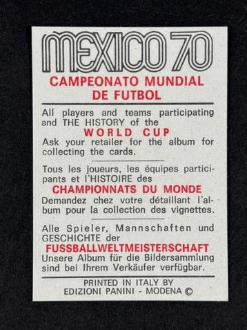 1970 Panini Mexico 70 World Cup, - Germany: Karl Heinz, Nieuw