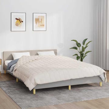 vidaXL Verzwaringsdeken 200x200 cm 9 kg stof, Verzenden, Nieuw
