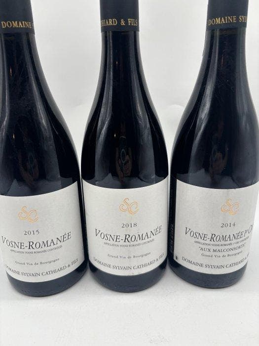 Domaine Sylvain Cathiard: Village 2015, 2018 & Aux, Verzamelen, Wijnen