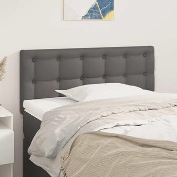 Tete de lit similicuir gris 90cm - Jusqua epuisement -31%, Verzenden, Nieuw