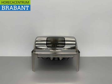 HCB Chafing Dish Rolltop RVS – Kijkglas – 9 liter – 2 x 1/2, Zakelijke goederen, Ophalen of Verzenden, Nieuw in verpakking