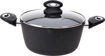 2dekans | Excellent Houseware Braadpan met deksel 24 cm, Maison & Meubles, Ophalen of Verzenden