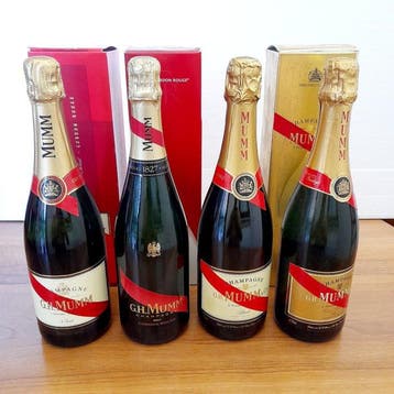 G. H. Mumm - Champagne Brut - 4 Flessen (0.75 liter), Nieuw