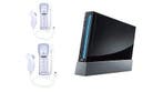 Nintendo Wii Zwart + 2 Nieuwe Controllers (Third Party) (..., Ophalen of Verzenden, Nieuw