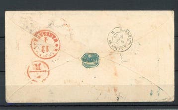 Frankrijk 1858 - Zeldzame brief naar Warschau via Pruisen