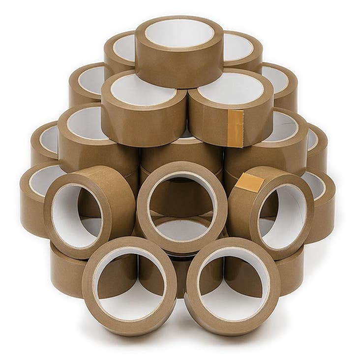 Set van 10 rollen budget verpakkingstape (48 mm x 50 meter,, Doe-het-zelf en Bouw, Gereedschap | Overige machines, Nieuw, Verzenden