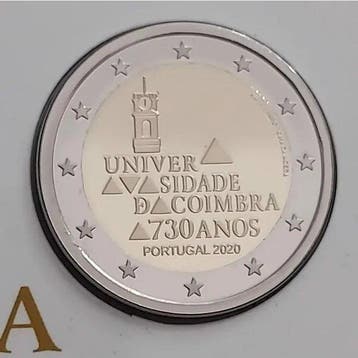 Portugal. 2 Euro 2020/2025 (3 coins) Proof (Zonder