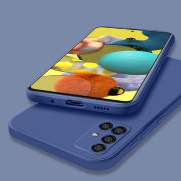 Samsung Galaxy A52 Square Silicone Hoesje - Zachte Matte, Verzenden