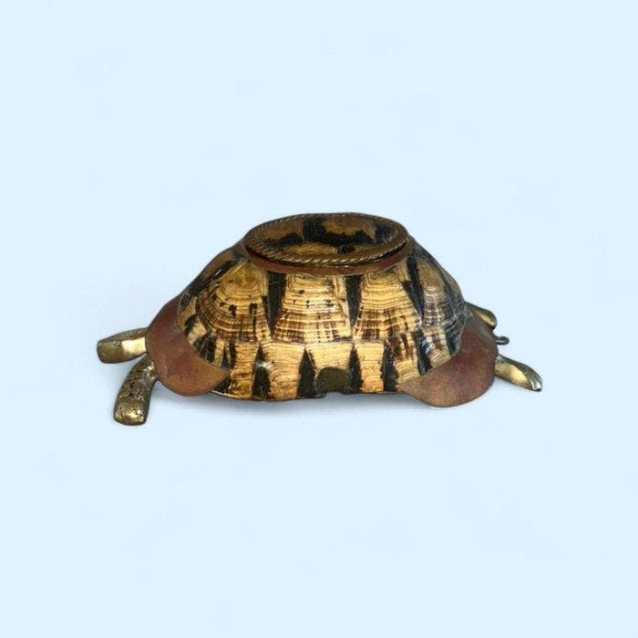 Snuifdoos - Messing, Koper, schildpad - Tabaksdoos uit de, Antiquités & Art, Antiquités | Meubles | Chaises & Canapés