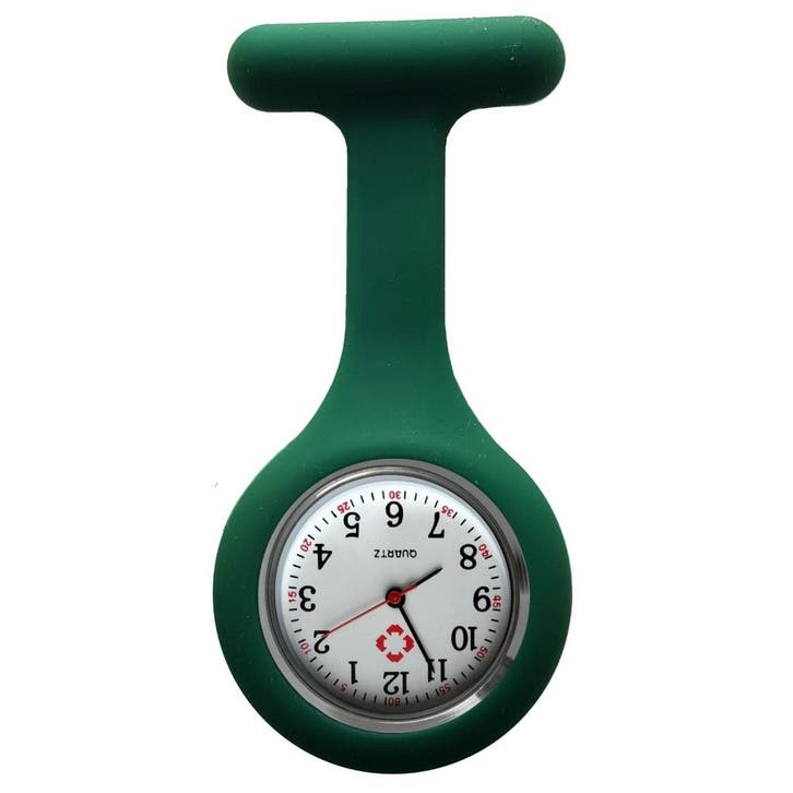 Fako - Verpleegstershorloge - Siliconen Uni - Donkergroen, Bijoux, Sacs & Beauté, Montres | Femmes, Envoi