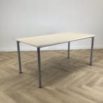 Eromes kantinetafel, 160x80 cm,  ahorn - grijs, Gebruikt, Bureau