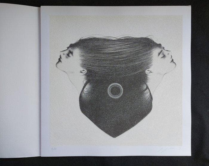Omar Galliani (1954) - Disegno siamese, Antiek en Kunst, Antiek | Overige Antiek