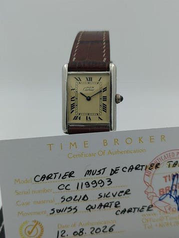 Cartier - Must de Cartier Tank - Sans prix de réserve -