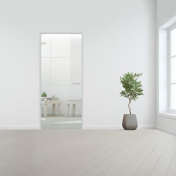 Glazen binnendeur voor stomp kozijn aluminium beslag-Linksdr, Bricolage & Construction, Vitres, Châssis & Fenêtres, Verzenden