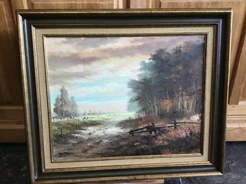 Reint Withaar (1928-2015) - Op de rand van bos en weiland, Antiquités & Art