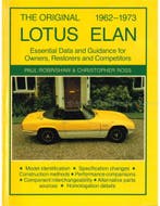THE ORIGINAL LOTUS ELAN 1962 - 1973, ESENTIAL DATA AND, Nieuw