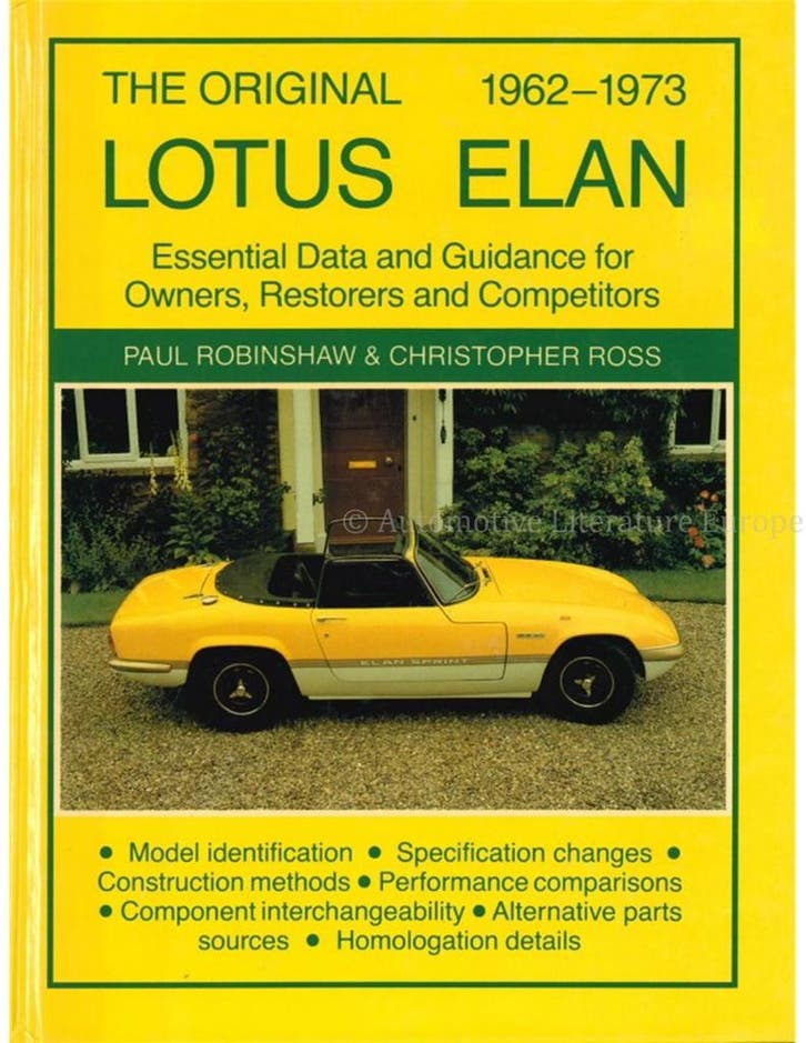 THE ORIGINAL LOTUS ELAN 1962 - 1973, ESENTIAL DATA AND, Boeken, Auto's | Boeken