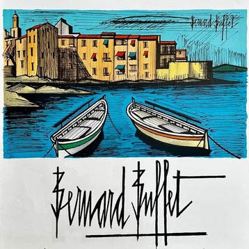 Bernard Buffet (1928-1999) - Vue de Saint-Tropez