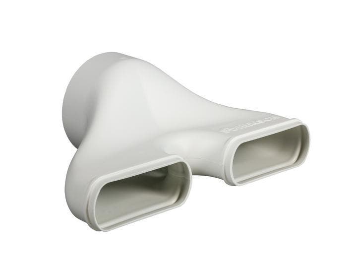 Easyflex Renson recht dubbel verloopstuk - Ø 125mm, Bricolage & Construction, Ventilation & Extraction, Envoi