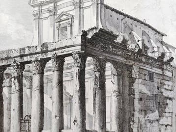 Giovanni Battista Piranesi (1720-1778) - Veduta del Tempio